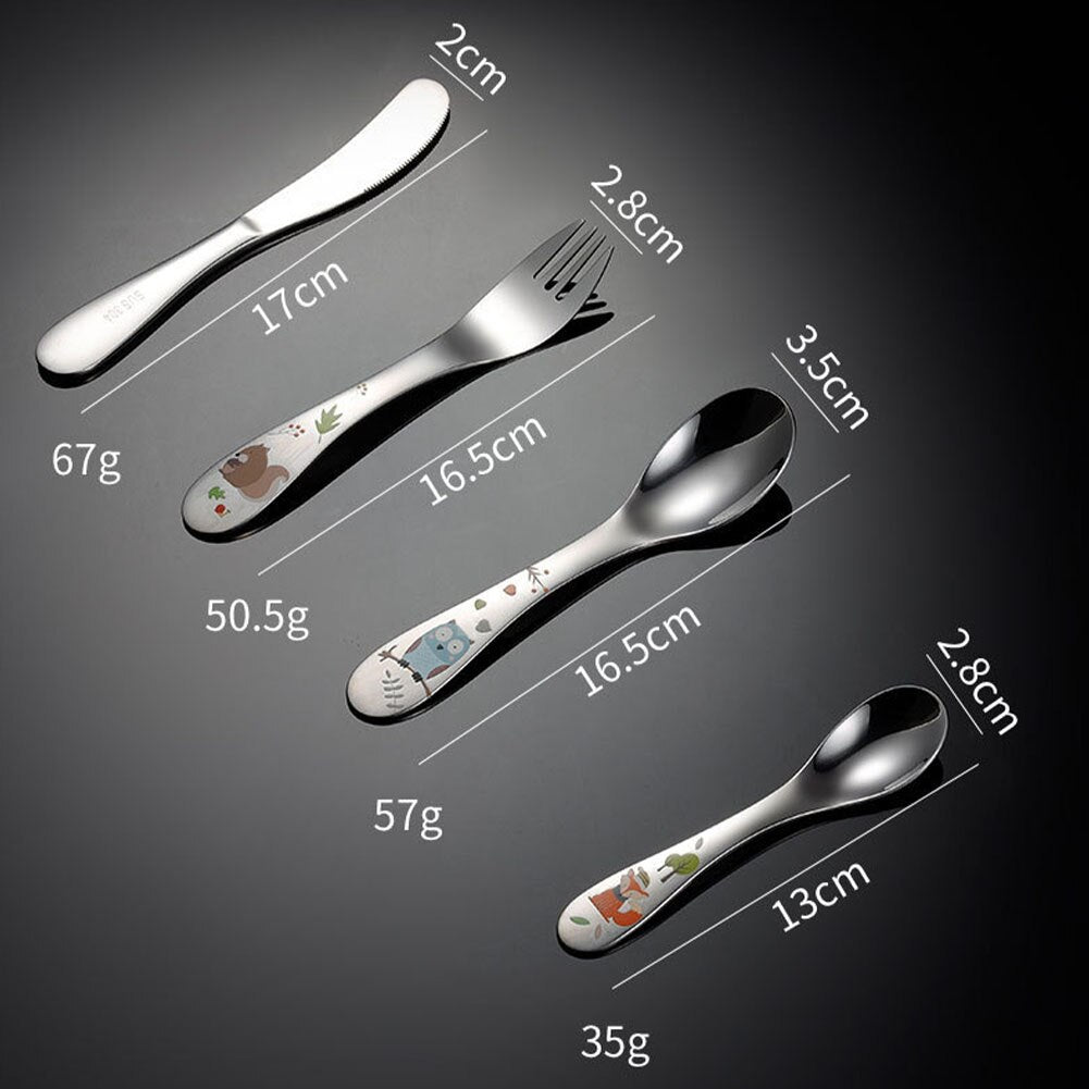 Stainless Steel Baby/Kids Safe Flatware Set