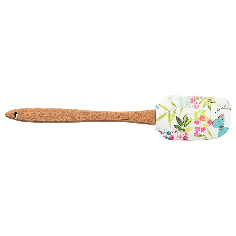 Creative Silicone Pastry Spatula with Wooden Handle