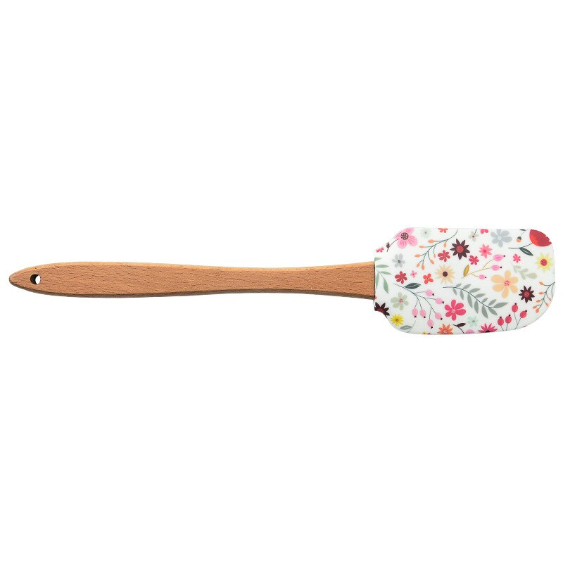 Creative Silicone Pastry Spatula with Wooden Handle