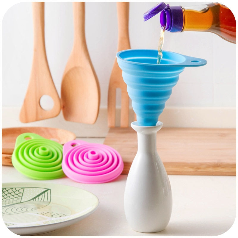 Food Grade Foldable Silicone Mini Funnel