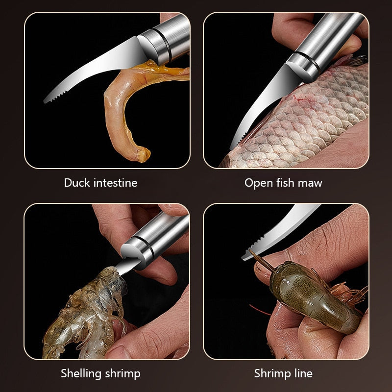 Stainless Steel Shrimp/Prawn Deveiner Knife